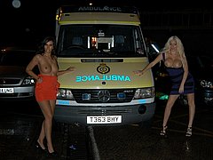 Firebrigade Flashing By Uk Pornstars