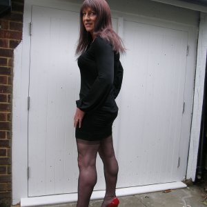 Hot Tranny In Nylons