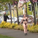 Naked Public Redhead