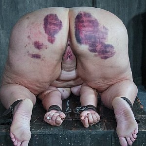 Mimosa tied to spank