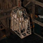 Sasha Sparks in cage