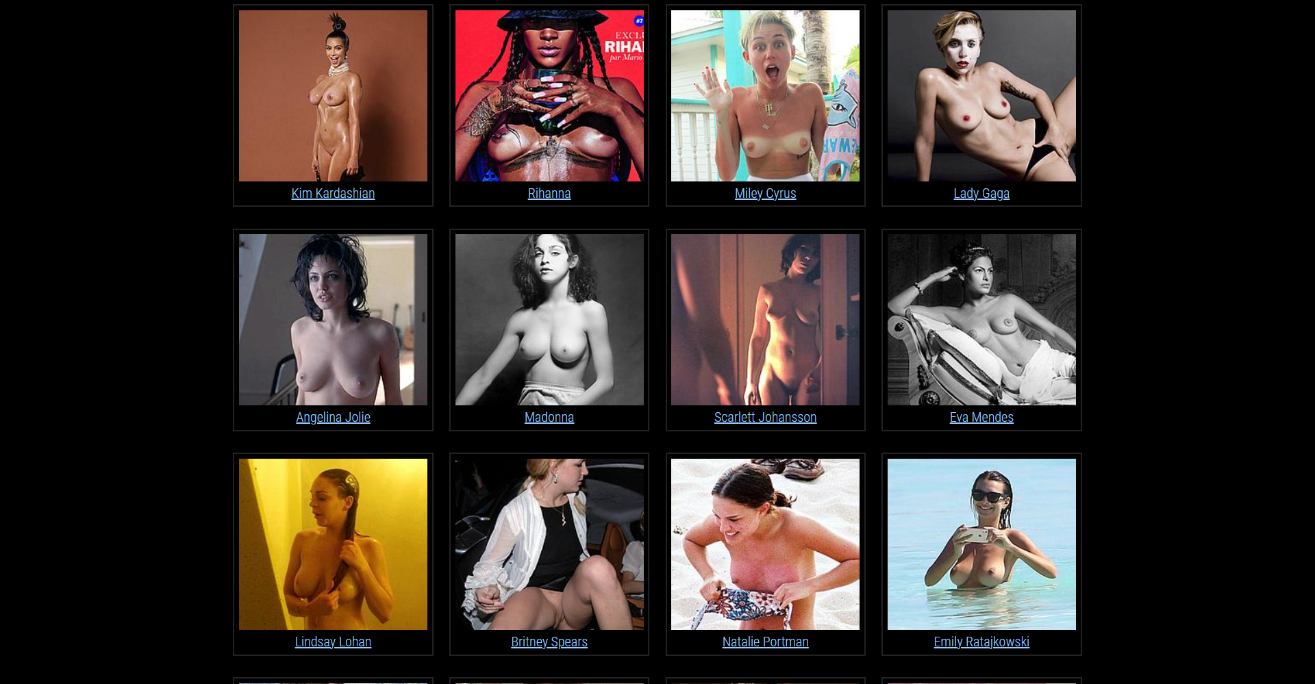 100 Nude Celebrities